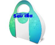 Porta Caneca Alça Pvc 0,50mm Premium Branco Sem Caneca