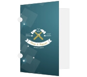 Pastas Couchê 250g Orelha Laminação Fosca Frente