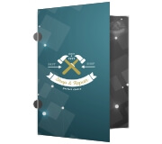 Pastas Couchê 250g Orelha Laminação Brilho Frente  e Verso