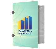 Pastas Couchê 250g Orelha Laminação Brilho Frente  e Verso