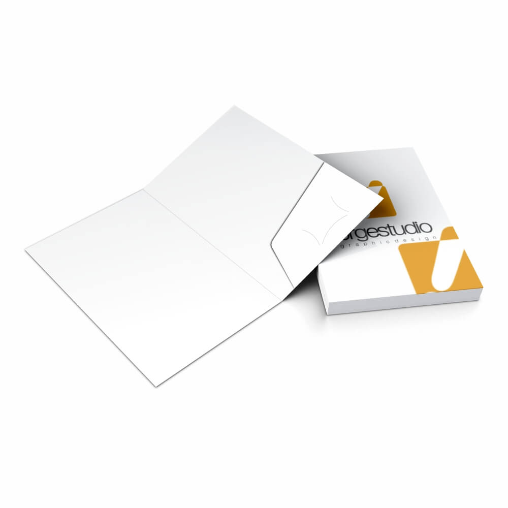 Pastas Couchê 300g Bolsa Colada Sem Impressão Laminação Fosca Frente