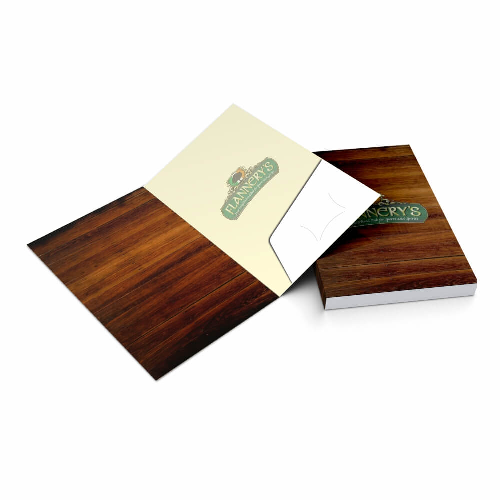 Pastas Couchê 300g Bolsa Colada Sem Impressão Laminação Fosca Frente