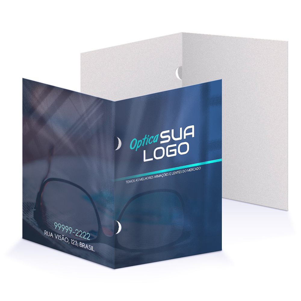 Pastas Supremo 255g Orelha Laminação Brilho Frente 