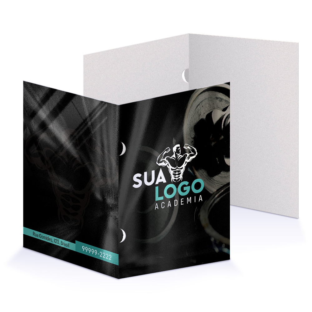 Pastas Supremo 255g Orelha Laminação Brilho Frente 