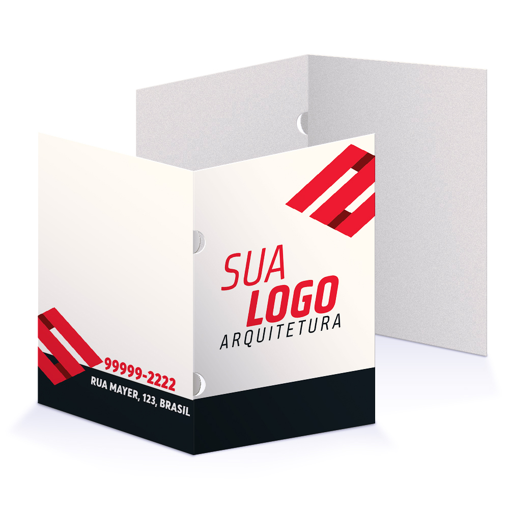 Pastas Supremo 255g Orelha Laminação Fosca Frente