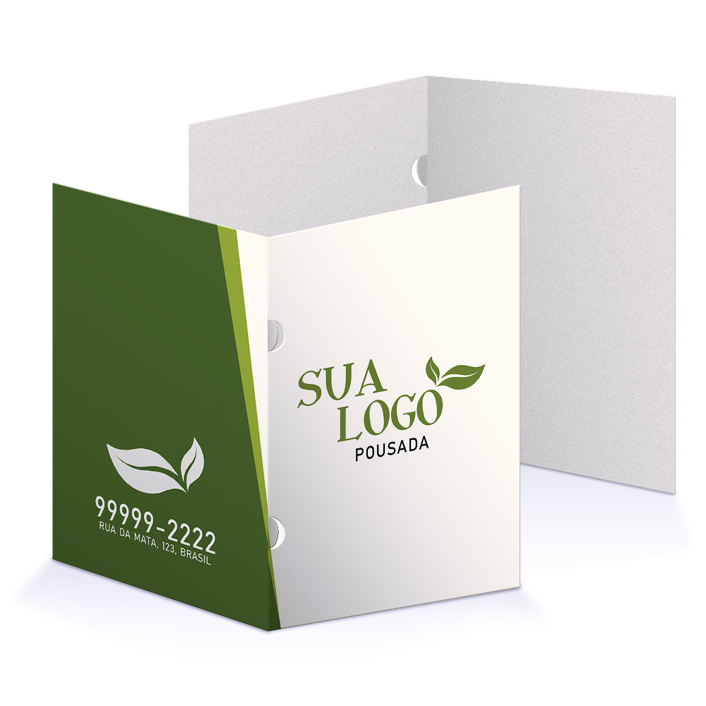 Pastas Supremo 255g Orelha Laminação Fosca Frente