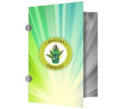 Pastas Couchê 250g Orelha Laminação Holográfica Frente