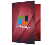 Pastas Couchê 250g Vinco Laminação Holográfica Frente