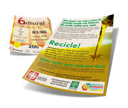 Panfletos, Flyers E Folhetos Reciclato 90g Sem Verniz (210x300mm)