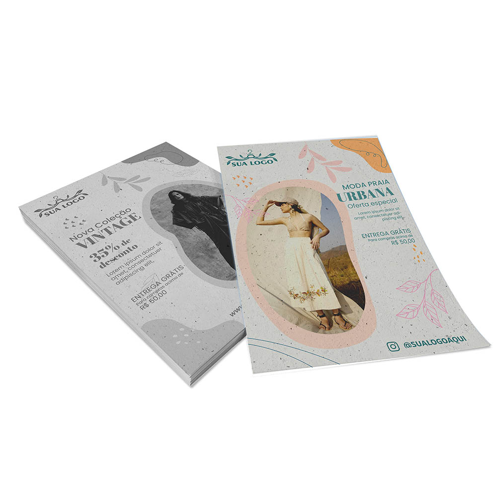 Panfletos, Flyers E Folhetos Reciclato 90g Sem Verniz (300x420mm)
