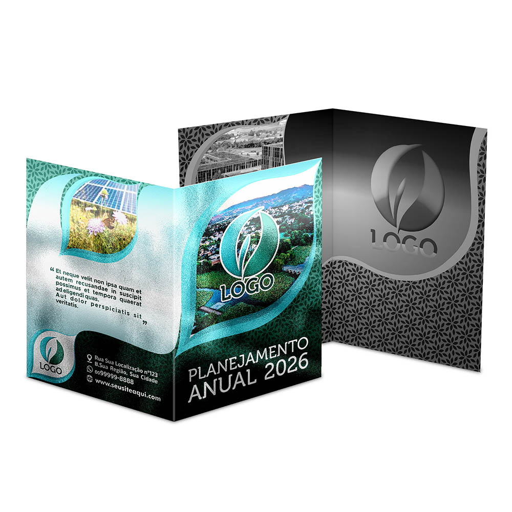 Pastas Couchê 300g Vinco Laminação Brilho Frente 