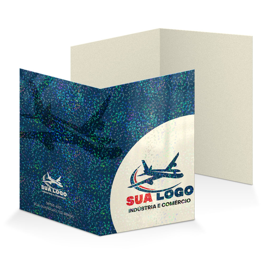 Pastas Supremo 305g Vinco Lam Holográfica Frente