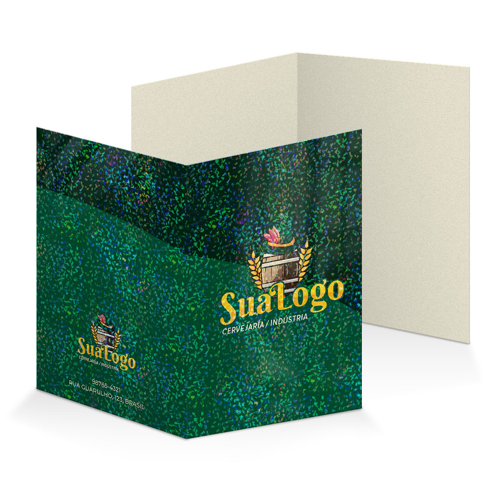 Pastas Supremo 305g Vinco Lam Holográfica Frente