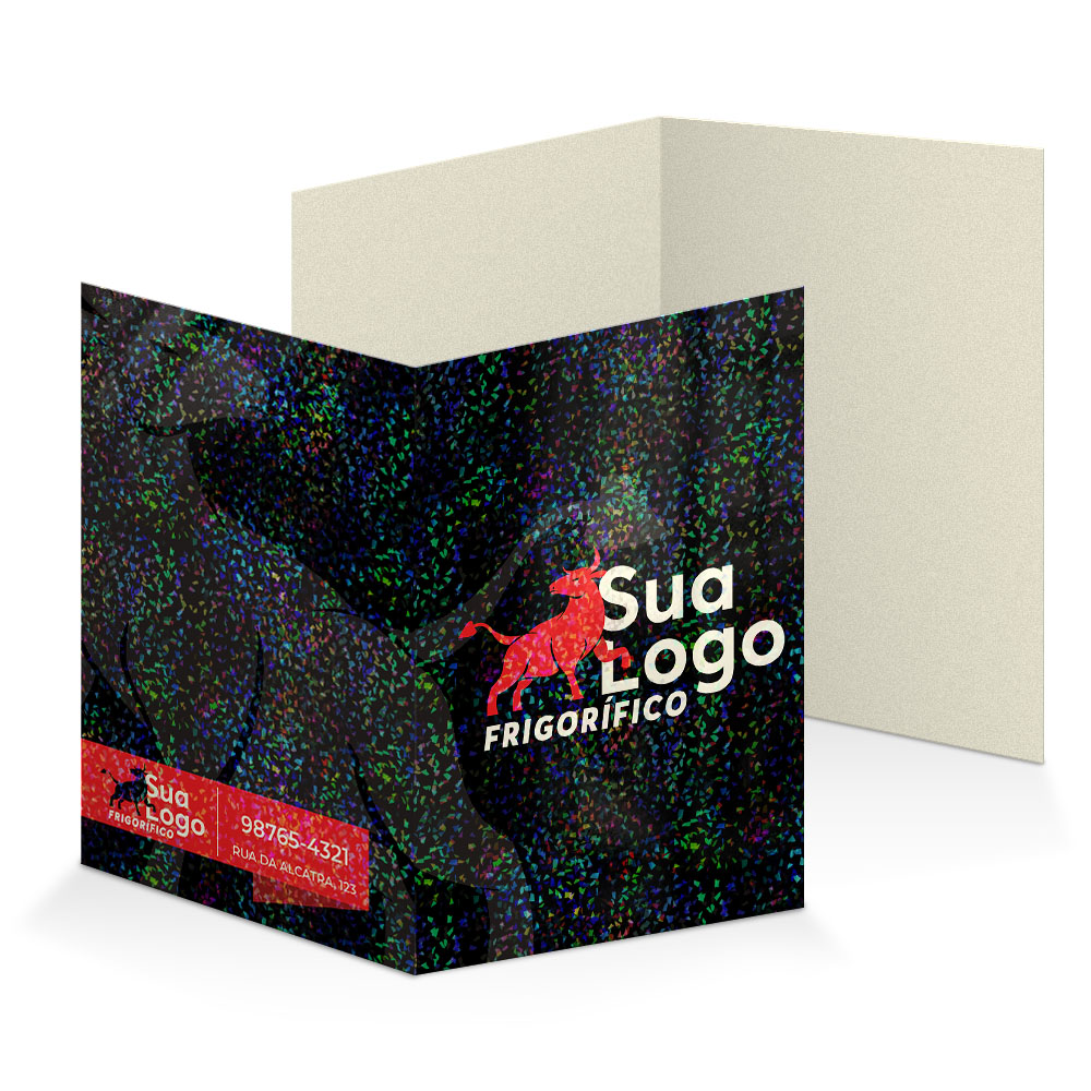 Pastas Supremo 305g Vinco Lam Holográfica Frente