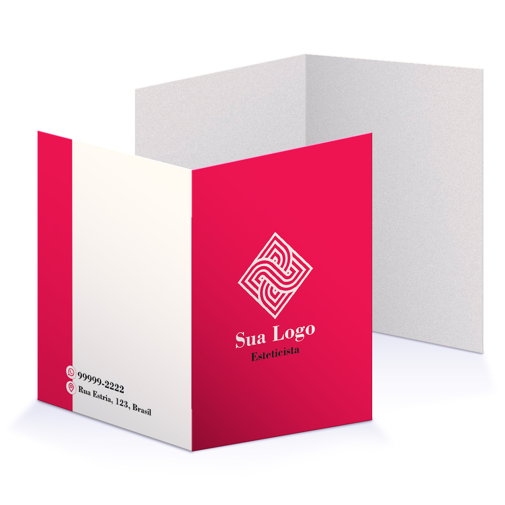 Pastas Supremo 255g Vinco Laminação Fosca Frente