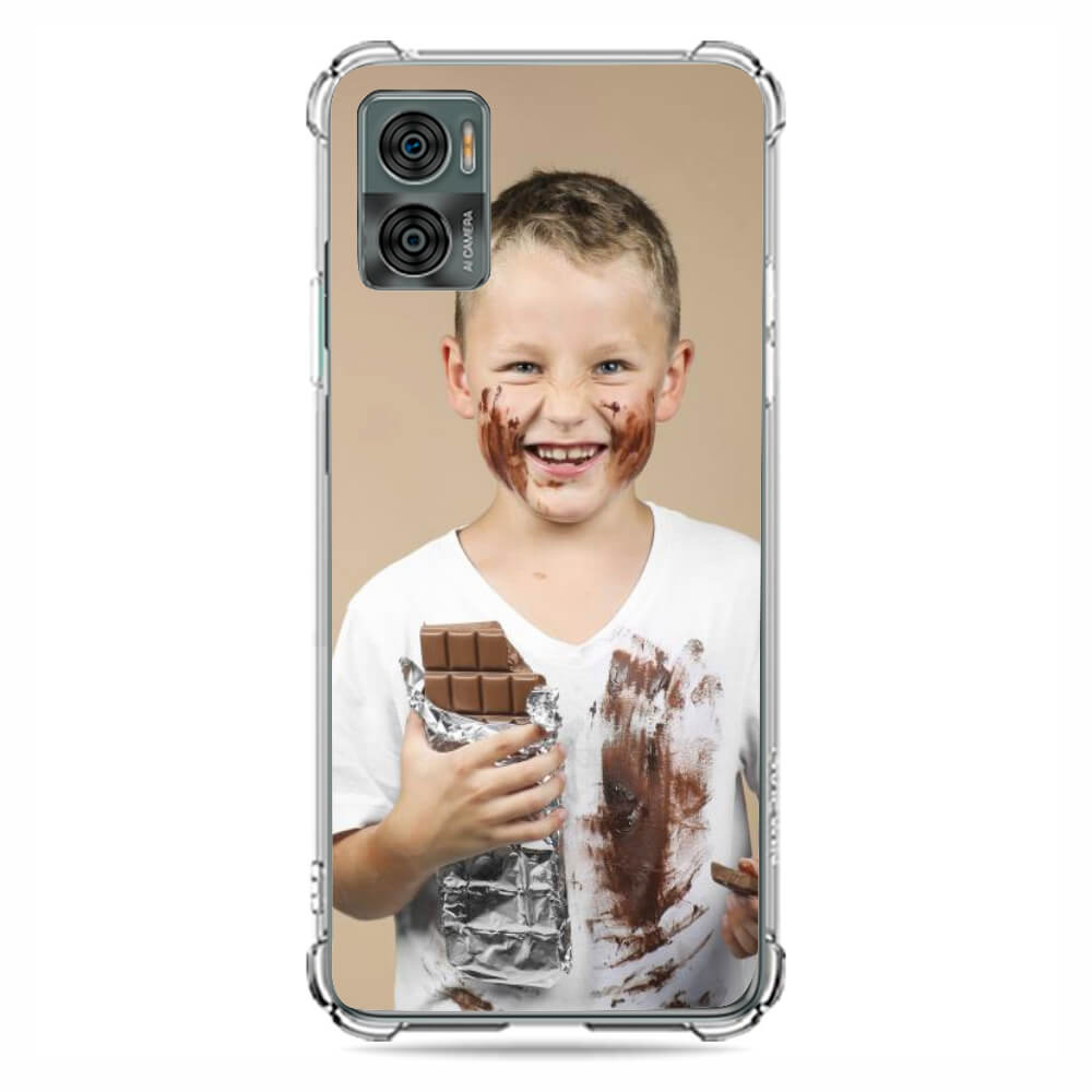 Capa para Celular Silicone Transparente Motorola Modelo Moto E22