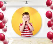 Painel De Festa Cacharrel Redondo Com Elástico Para Painel (1400x1400mm)