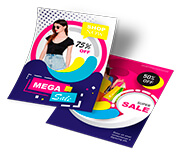 Panfletos, Flyers E Folhetos Couchê 170g Fosco Fosco Com Verniz Localizado Frente e Verso (100x150mm)