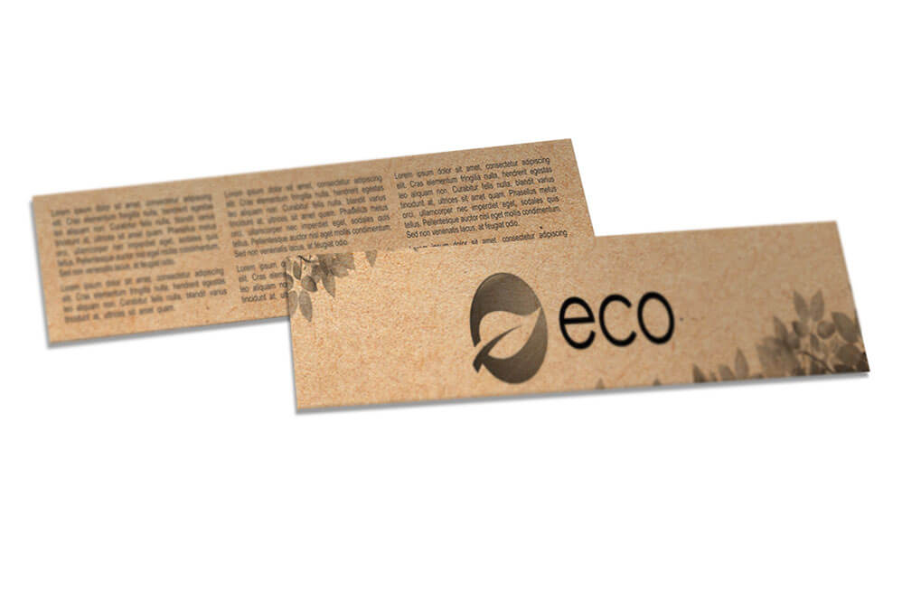 Marcador De Página Kraft 250g Sem Laminação E Sem Verniz (273x51mm)