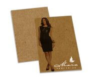 Postais Kraft 250g Sem Verniz Com Tinta Branca (91x153mm)