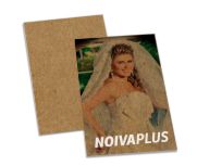 Postais Kraft 250g Sem Verniz Com Tinta Branca (91x153mm)