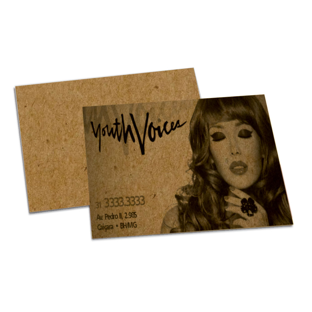 Postais Kraft 250g Sem Verniz (182x153mm)