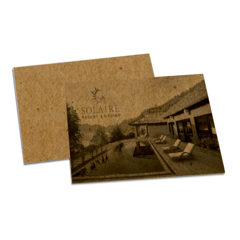 Postais Kraft 250g Sem Verniz (182x153mm)