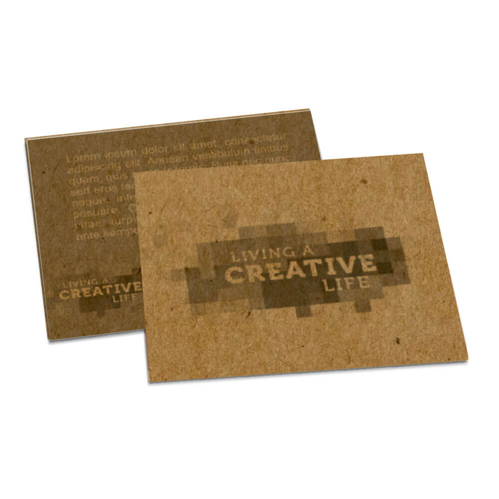 Postais Kraft 250g Sem Verniz (182x153mm)