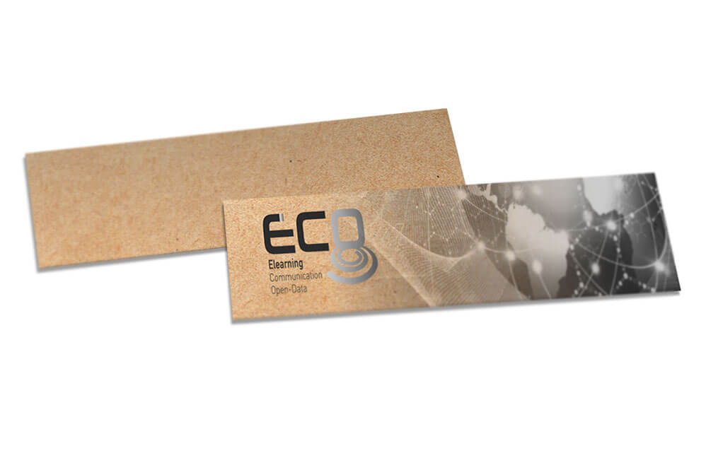 Marcador De Página Kraft 250g Sem Laminação E Sem Verniz (153x51mm)