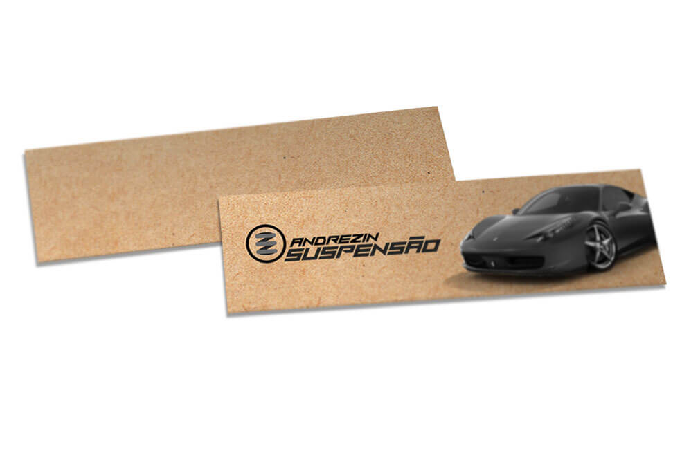 Marcador De Página Kraft 250g Sem Laminação E Sem Verniz (153x51mm)