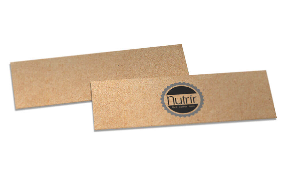 Marcador De Página Kraft 250g Sem Laminação E Sem Verniz (153x51mm)