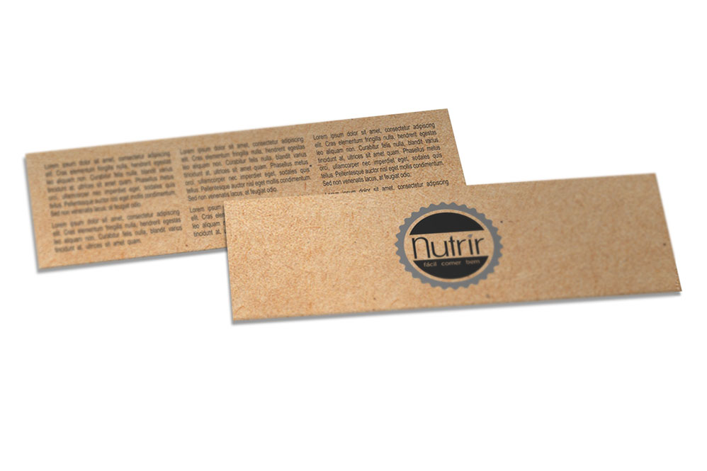 Marcador De Página Kraft 250g Sem Laminação E Sem Verniz (153x51mm)