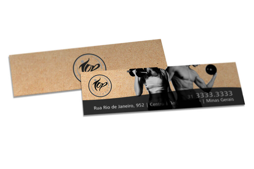 Marcador De Página Kraft 250g Sem Laminação E Sem Verniz (153x51mm)