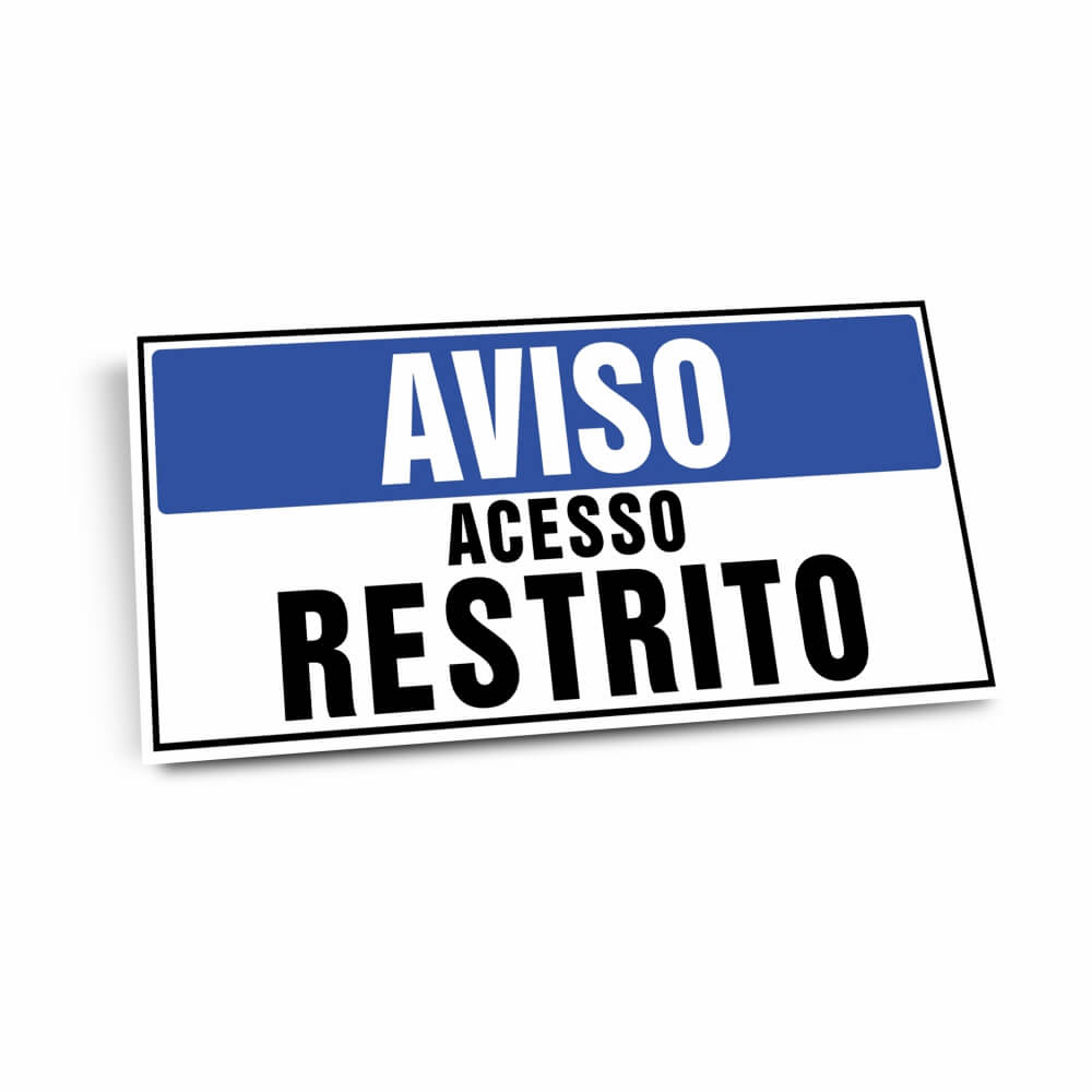 Placas Placa Imobiliária Psai 1mm (200x100mm)