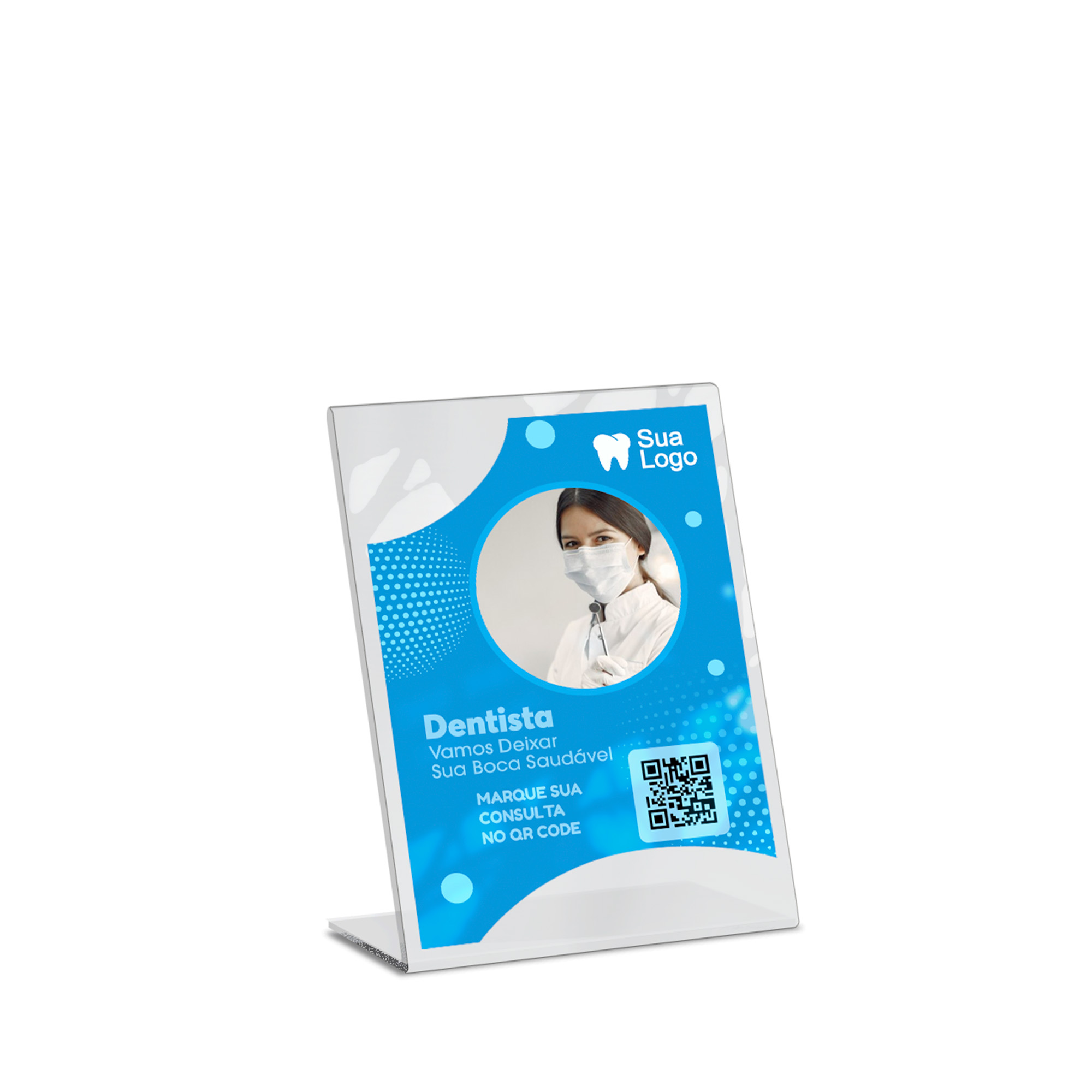 Placa De Qr Code Pix Impressão Uv Acrílico Branco 3mm (150x210mm)