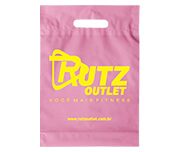 Sacolas Personalizadas Plásticas Boca Vazada 0,09 Micras Polietileno (Rosa)