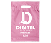 Sacolas Personalizadas Plásticas Boca Vazada 0,09 Micras Polietileno (Rosa)