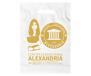 Sacolas Personalizadas Plásticas Boca Vazada 0,09 Micras Polietileno (Transparente)