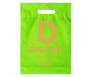 Sacolas Personalizadas Plásticas Boca Vazada 0,09 Micras Polietileno (Verde)