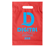 Sacolas Personalizadas Plásticas Boca Vazada 0,09 Micras Polietileno (Vermelha)