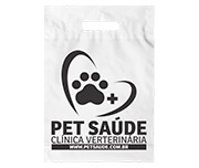 Sacolas Personalizadas Plásticas Boca Vazada 0,09 Micras Polietileno (Branca)