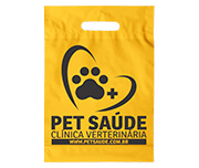 Sacolas Personalizadas Plásticas Boca Vazada 0,09 Micras Polietileno (Amarela)