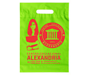 Sacolas Personalizadas Plásticas Boca Vazada 0,09 Micras Polietileno (Verde)