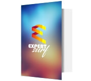 Pastas Couchê 300g Vinco Laminação Fosca E Hotstamping Frente