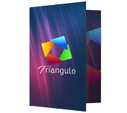 Pastas Couchê 300g Vinco Laminação Fosca E Hotstamping Frente