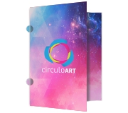 Pastas Couchê 300g Orelha Laminação Fosca E Hotstamping Frente