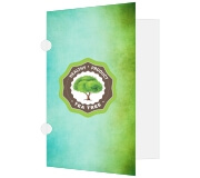 Pastas Couchê 300g Orelha Laminação Fosca E Hotstamping Frente