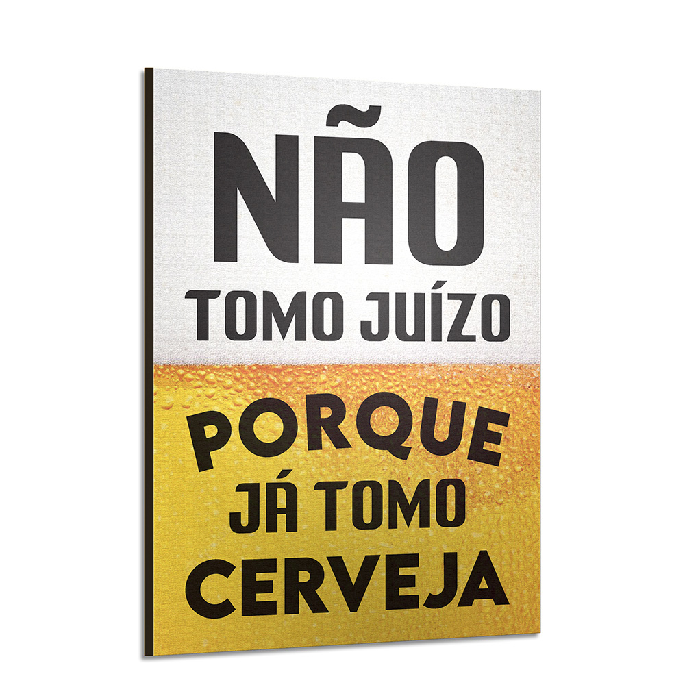 Quadros Decorativos Madeira Face Branca 3mm Impressão UV (200x280mm)