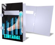 Pastas Couchê 250g Orelha Com Janela Laminação Holográfica Frente