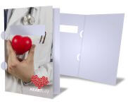 Pastas Couchê 250g Orelha Com Janela Verniz Uv Total Frente